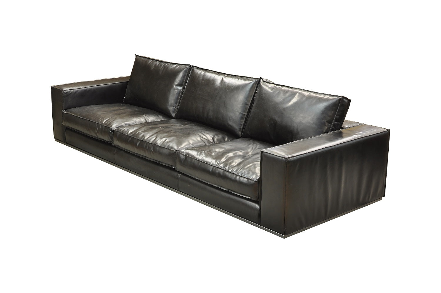 Elegantes und bequemes Sofa aus Büffelleder, Stoff oder Samt | Modell SENI D