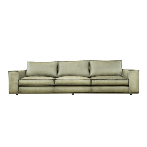 Elegantes und bequemes Sofa aus Büffelleder, Stoff oder Samt | Modell SENI D