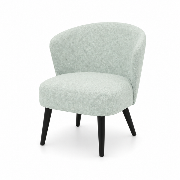 Lounge-Relaxsessel aus Stoff mit Holzbeinen | Modell LOTUS